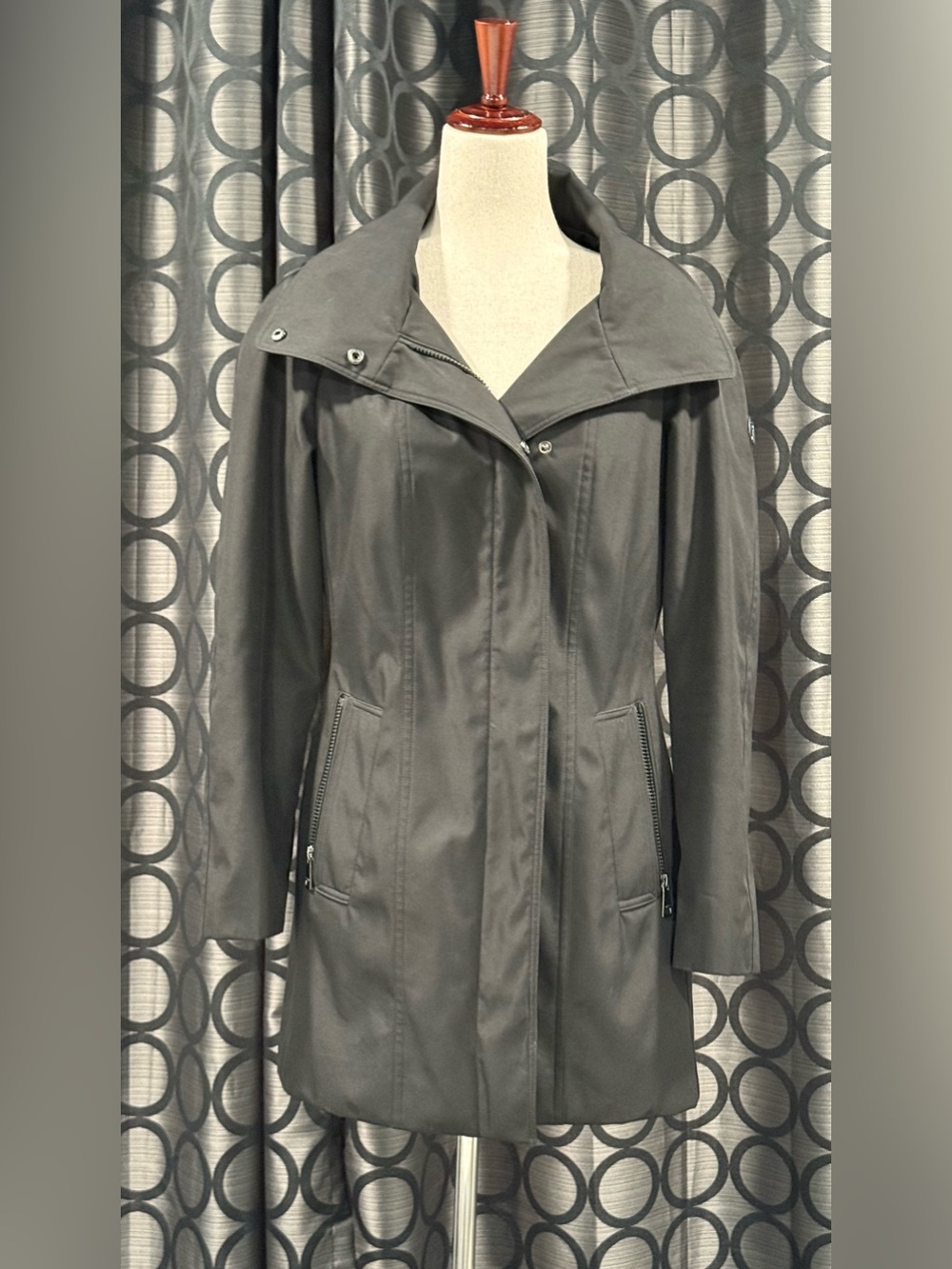 Calvin Klein Black Trench Coat